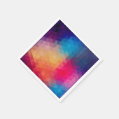 Farbiges modernes geometrisches Muster Serviette (Ecke)