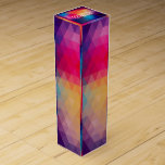 Farbiges modernes geometrisches Muster Wein-Geschenkverpackung<br><div class="desc">Moderne farbenfrohe polygonale,  geometrische,  nahtlose Muster. Wenn Sie Hilfe bei der Anpassung eines meiner Designs benötigen,  kontaktieren Sie ArtOnWear Designer. Kostenlose Textformatierung mit Live-Hilfe auf Anfrage.</div>