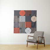 Farbiges modernes geometrisches nahtloses Muster Wandteppich (Beispiel (Horizontal))