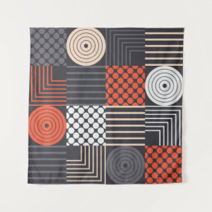 Farbiges modernes geometrisches nahtloses Muster Wandteppich