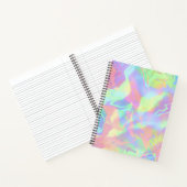Farbiges, modernes, holografisches Abstraktes Note Notizblock (Innenseite)