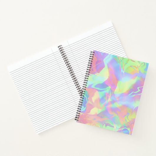 Farbiges, modernes, holografisches Abstraktes Note Notizblock (Innenseite)