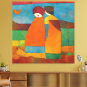 Farbiges, modernes Impressionistisches Paar #1 Leinwanddruck (Insitu (Wohnzimmer))