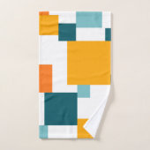 Farbiges, modernes, spielerisches geometrisches Mu Handtuch (Handtuch)