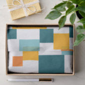 Farbiges, modernes, spielerisches geometrisches Mu Seidenpapier (Geschenk)