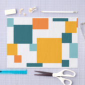 Farbiges, modernes, spielerisches geometrisches Mu Seidenpapier (Handwerk)