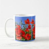 Farbiges Mohnfeld Kaffeetasse (Links)