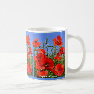 Farbiges Mohnfeld Kaffeetasse