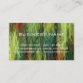 Farbiges Monogramm des modernen Holzkörners #3 Visitenkarte (Rückseite)