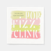 Farbiges Monogramm des neuen Party Serviette (Vorderseite)