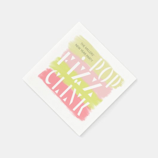 Farbiges Monogramm des neuen Party Serviette (Ecke)