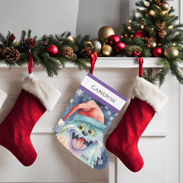 Farbiges Monster Großer Weihnachtsstrumpf