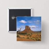 Farbiges Monumental Mittens in Utah USA Button (Vorne & Hinten)