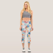 Farbiges Mosaik: Abstraktes geometrisches Muster i Capri Leggings (Vorderseite)