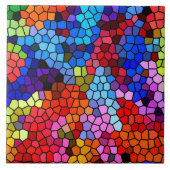 Farbiges Mosaik Fliese (Vorderseite)