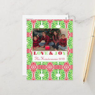 Farbiges Mosaik-Foto Postkarte