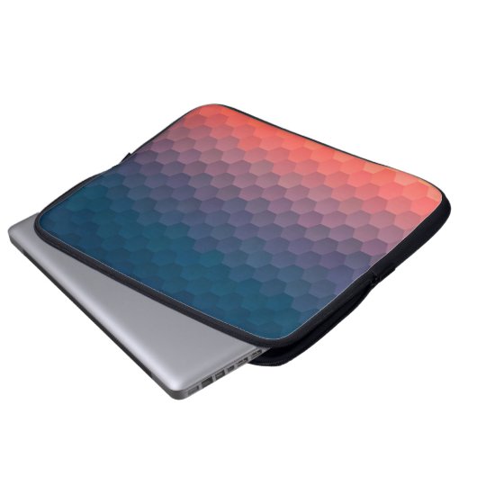 Farbiges Mosaik. Hintergrund des geometrischen Hip Laptopschutzhülle (Vorne Knopf)