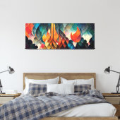 Farbiges Mosaik Leinwanddruck (Insitu (Schlafzimmer))