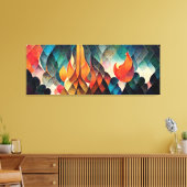 Farbiges Mosaik Leinwanddruck (Insitu (Wohnzimmer))