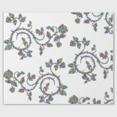 Farbiges Mosaikblumenpapier Geschenkpapier (Flach)