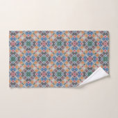 Farbiges Mosaikflippelmuster Badhandtuch Set (Handtuch)