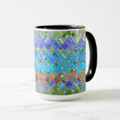 Farbiges Mosaikmuster #4 Tasse (VorderseiteRechts)