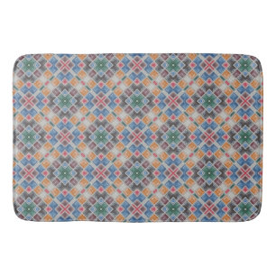 Farbiges Mosaikmuster Badematte