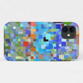 Farbiges Mosaikmuster Case-Mate iPhone Hülle (Rückseite (Horizontal))