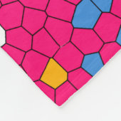 Farbiges Mosaikmuster Fleecedecke (Ecke)