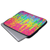 Farbiges Mosaikmuster Laptopschutzhülle (Vorne Knopf)