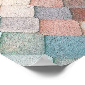 Farbiges Mosaikmuster Poster (Ecke)