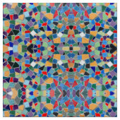 Farbiges Mosaikmuster Stoff (Nahaufnahme)