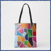 Farbiges Mosaikmuster Tasche