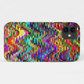 Farbiges Mosaikwellenmuster Case-Mate iPhone Hülle (Rückseite (Horizontal))