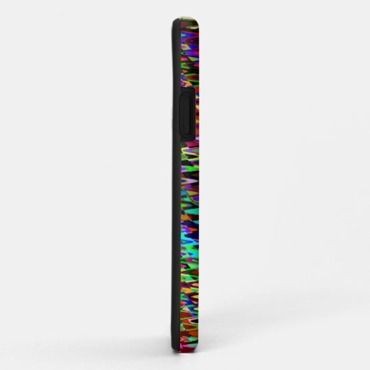 Farbiges Mosaikwellenmuster Case-Mate iPhone Hülle (Hinten/Rechts)