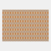 Farbiges Mosaikwrapping Paper, Flachblatt Set 3 Geschenkpapier Set (Vorderseite 3)