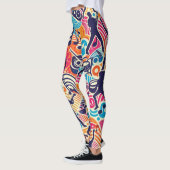 Farbiges Musikfestival Leggings (Links)