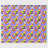 Farbiges Muster 2 Geschenkpapier (Flach)