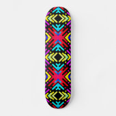 Farbiges Muster 2 Skateboard (Vorderseite)