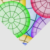 Farbiges Muster Abstrakter Kreise Seidenpapier (Ausschnitt)