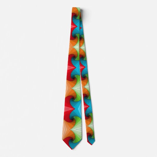 Farbiges Muster anpassen Krawatte (Vorderseite)