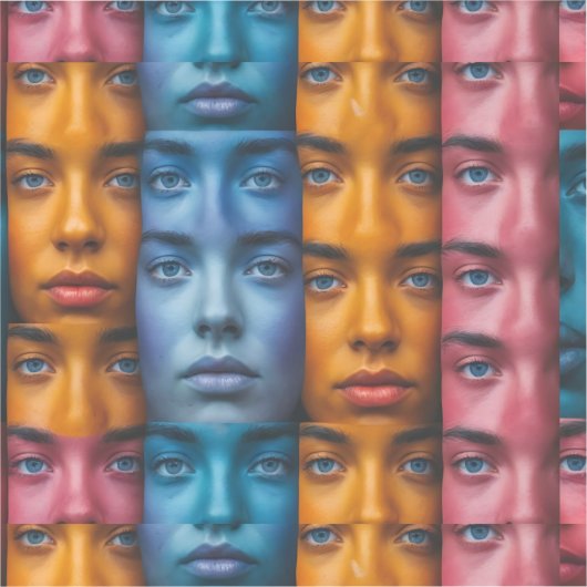 Farbiges Muster Aufkleber (Vorderseite)