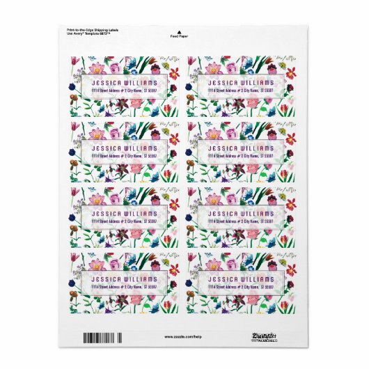 Farbiges Muster aus Blume (Vorne)