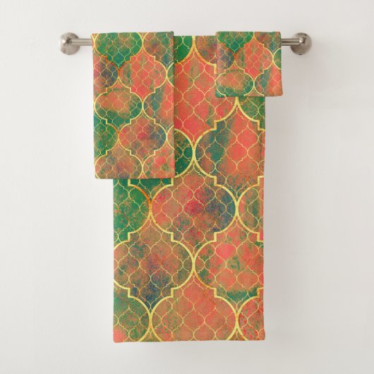 Farbiges Muster Badhandtuch Set (Insitu)