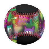 Farbiges Muster Baseball (Rückseite)