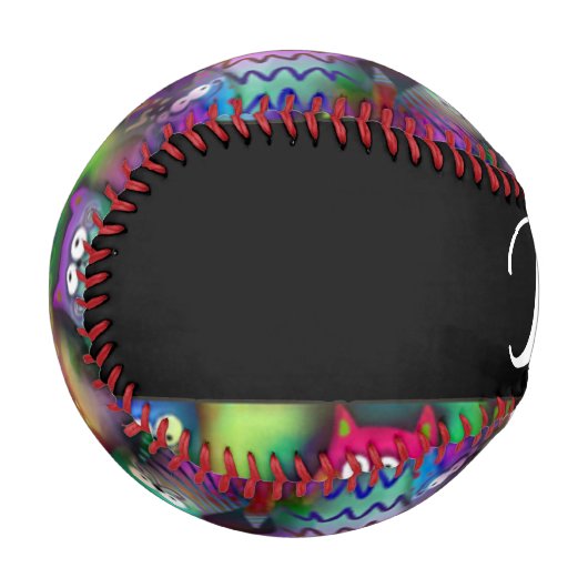 Farbiges Muster Baseball (Vorderseite Links)