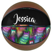 Farbiges Muster Basketball (Vorderseite)