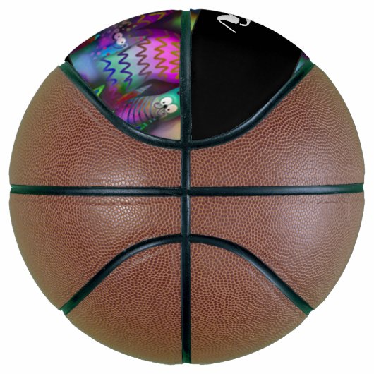 Farbiges Muster Basketball (Rechts)