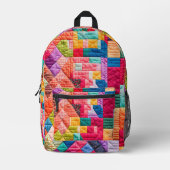 Farbiges Muster Bedruckter Rucksack (Vorderseite)