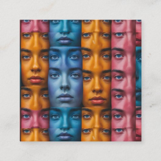 Farbiges Muster Begleitkarte (Vorderseite)